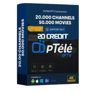 Abonnement IPTV Revendeur 20 Credits - IPTV 4K