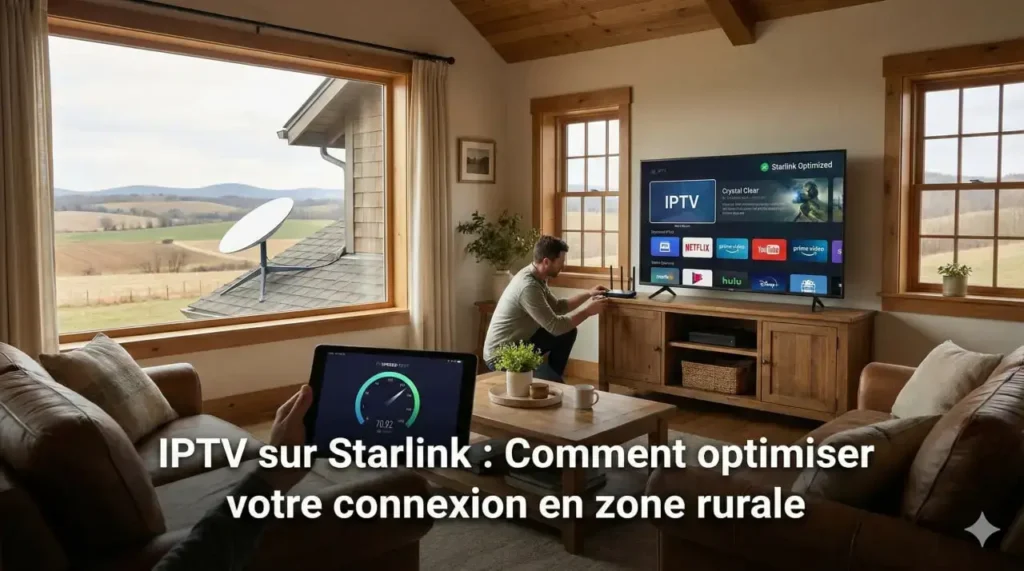 IPTV sur Starlink Comment optimiser votre connexion en zone rurale