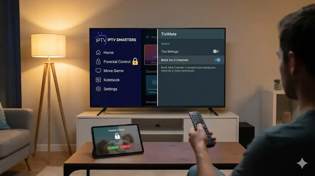 Comment Bloquer les Chaînes Adultes sur IPTV Smarters et TiviMate