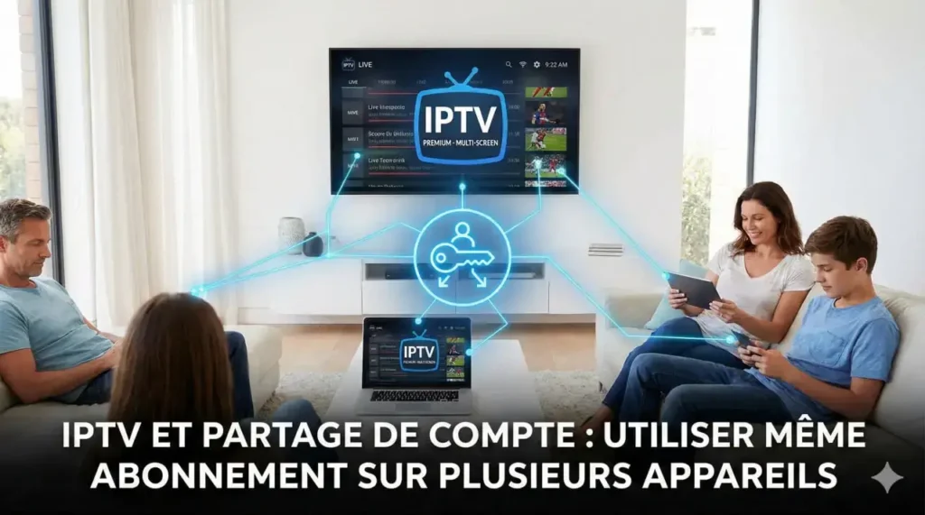 IPTV Et Partage De Compte Utiliser Même Abonnement Sur Plusieurs Appareils