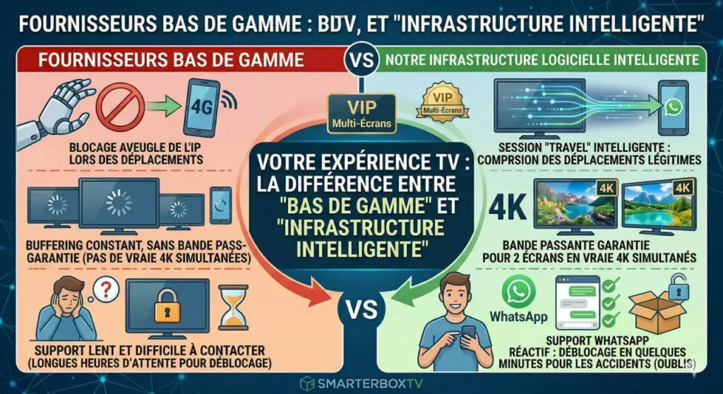 Pour profiter sereinement de votre partage abonnement IPTV