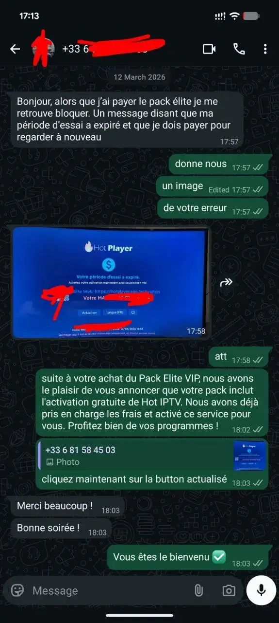 Témoignage WhatsApp qualité 4K